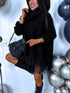 ELYNDI extended wool sweater - BLACK PRE-ORDER